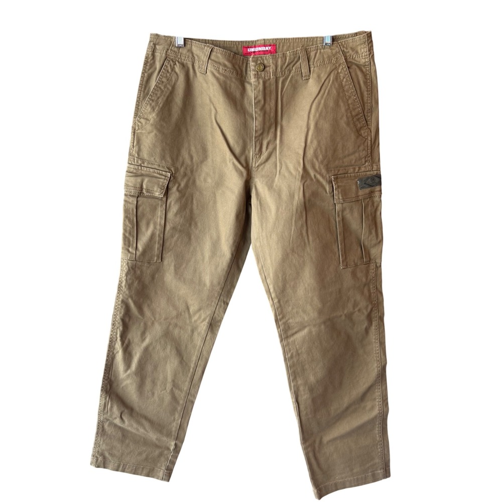 Unionbay‎ Mens Cargo Pants Khaki Utility Straight Leg Size 36